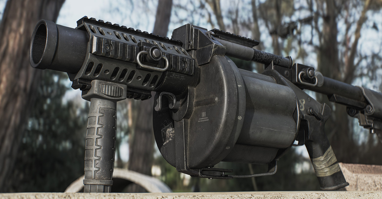 GRENADE LAUNCHER 3D render 1 by Likith G