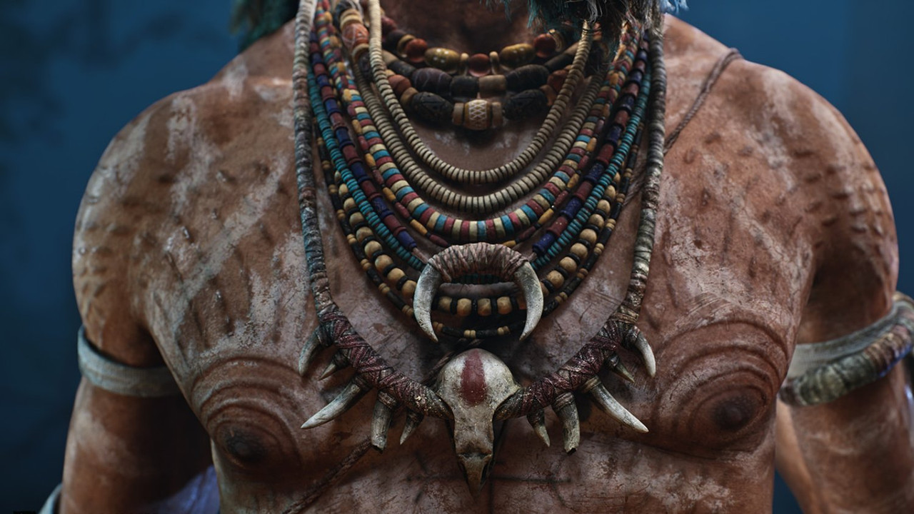 TRIBAL MAN 3D render 2 by Likith G