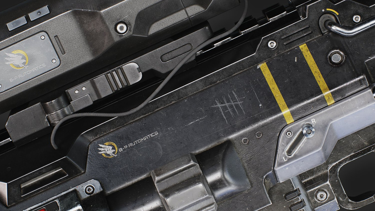 SCI FI GUN 3D render 2 by Likith G