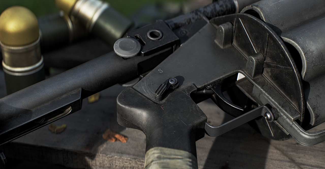 GRENADE LAUNCHER 3D render 2 by Likith G