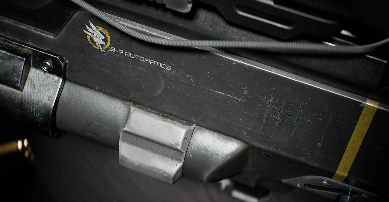 SCI FI GUN 3D render 3 by Likith G