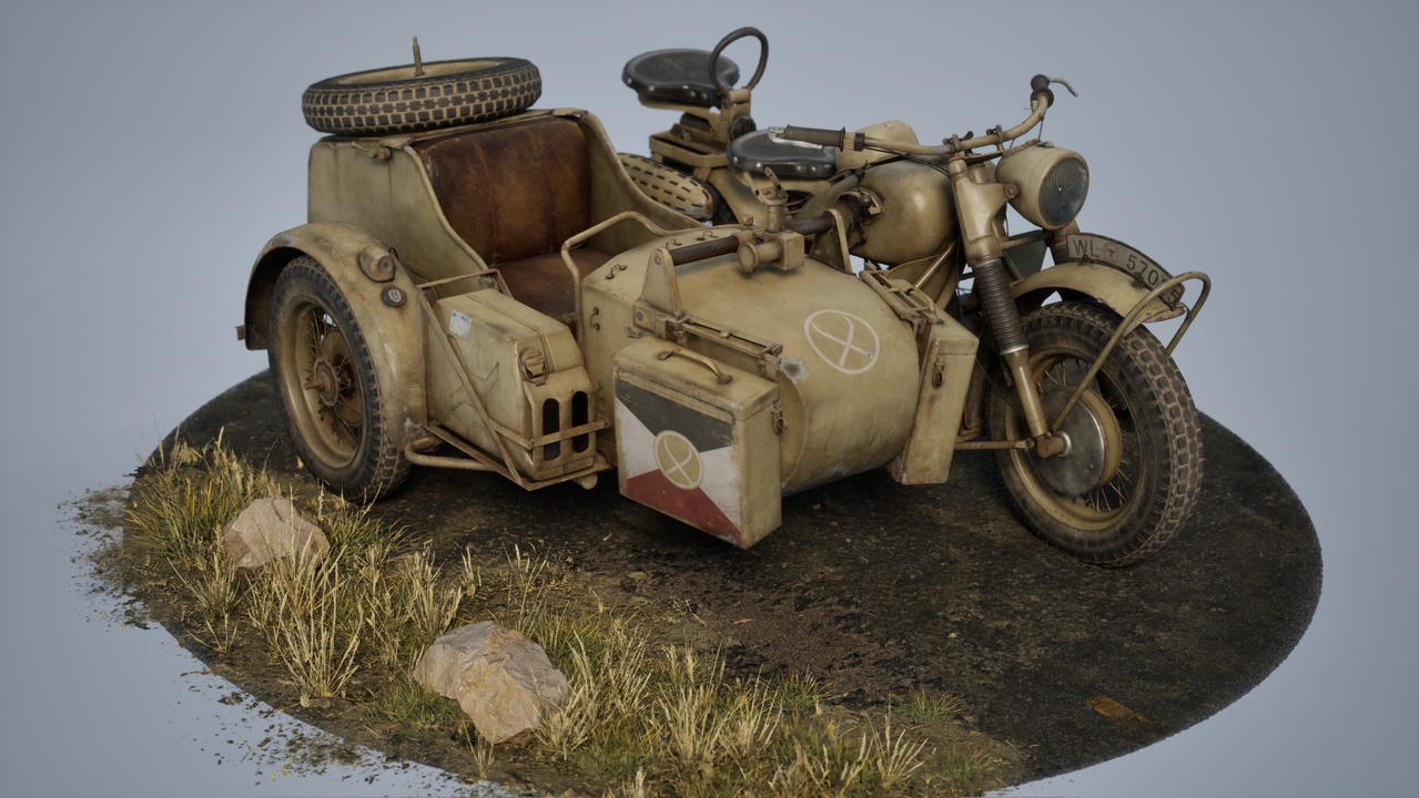 BMW R75 3D render 2 by Likith G