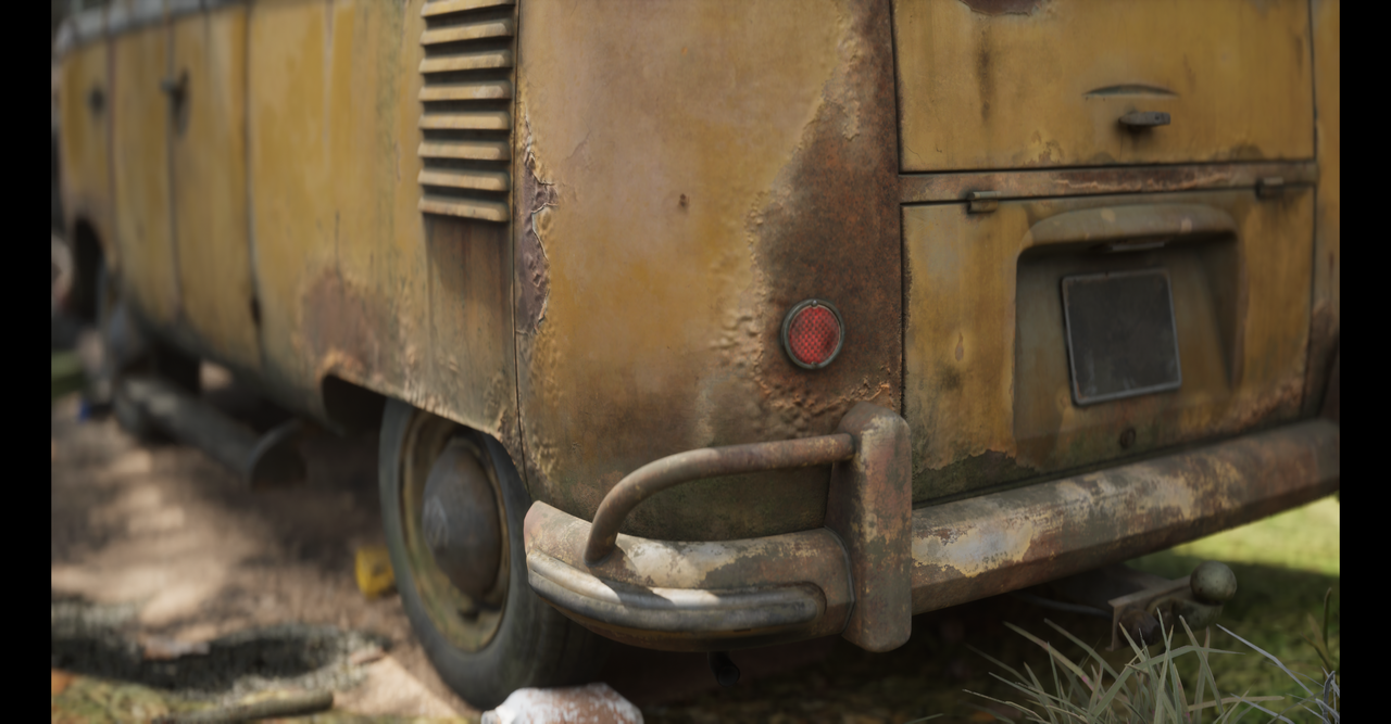 VOLKSWAGEN VINTAGE VAN 3D render 4 by Likith G