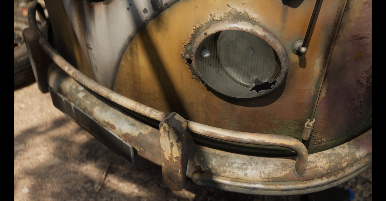 VOLKSWAGEN VINTAGE VAN 3D render 3 by Likith G