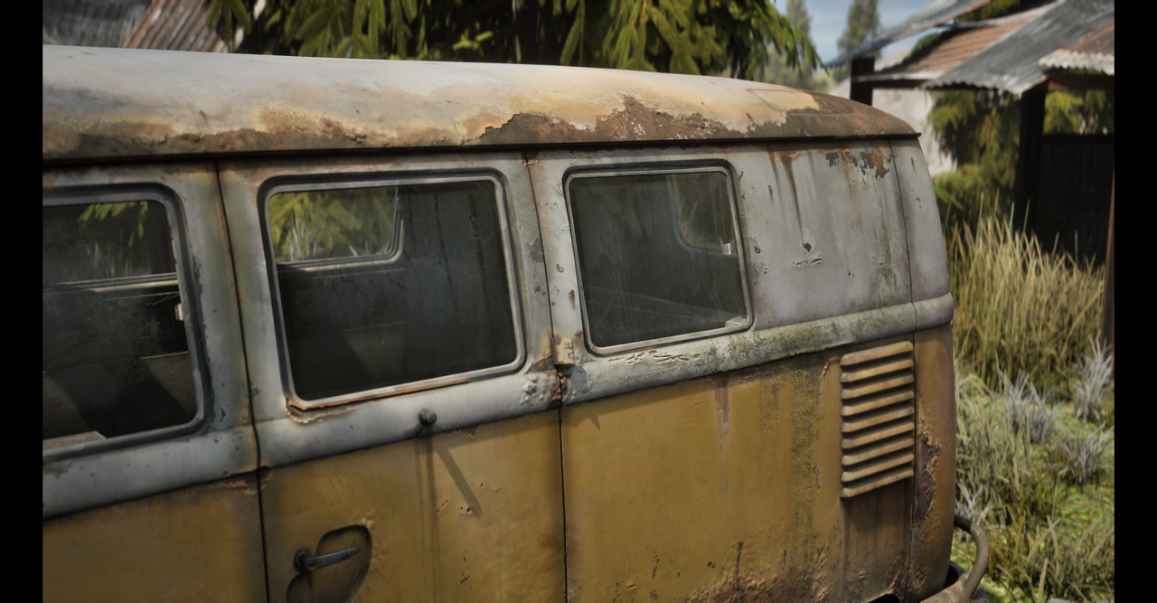 VOLKSWAGEN VINTAGE VAN 3D render 5 by Likith G
